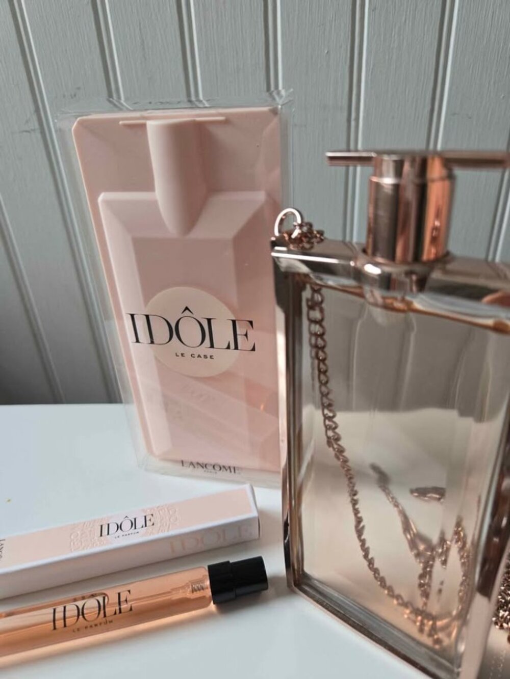 Set of 3x- Lancome Idole + chained case + travel size